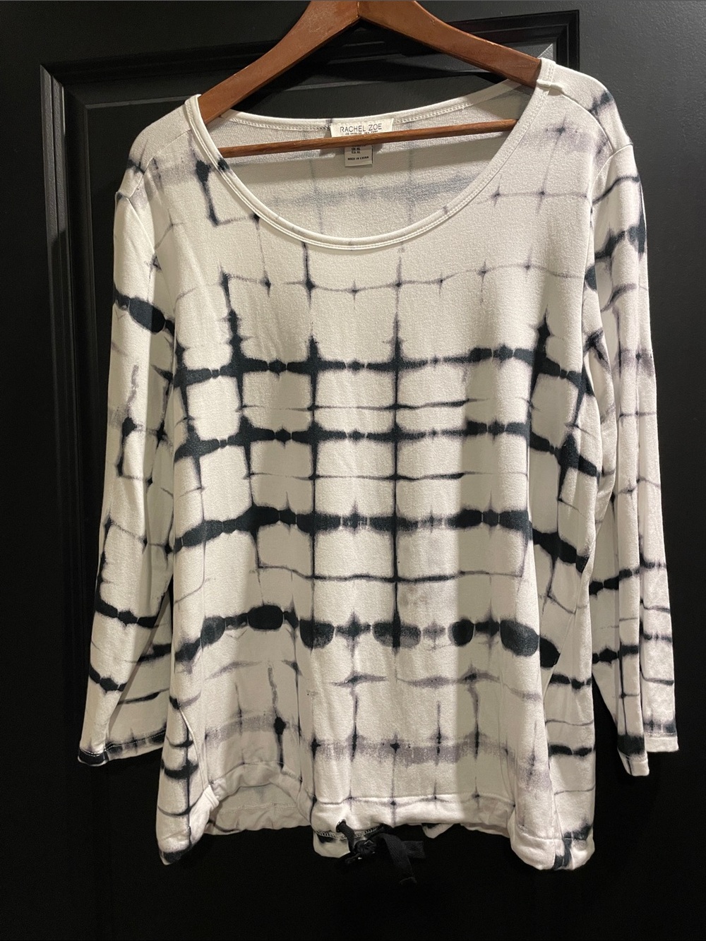 Tie dye 3/4 sleeve top by Rachel Zoe